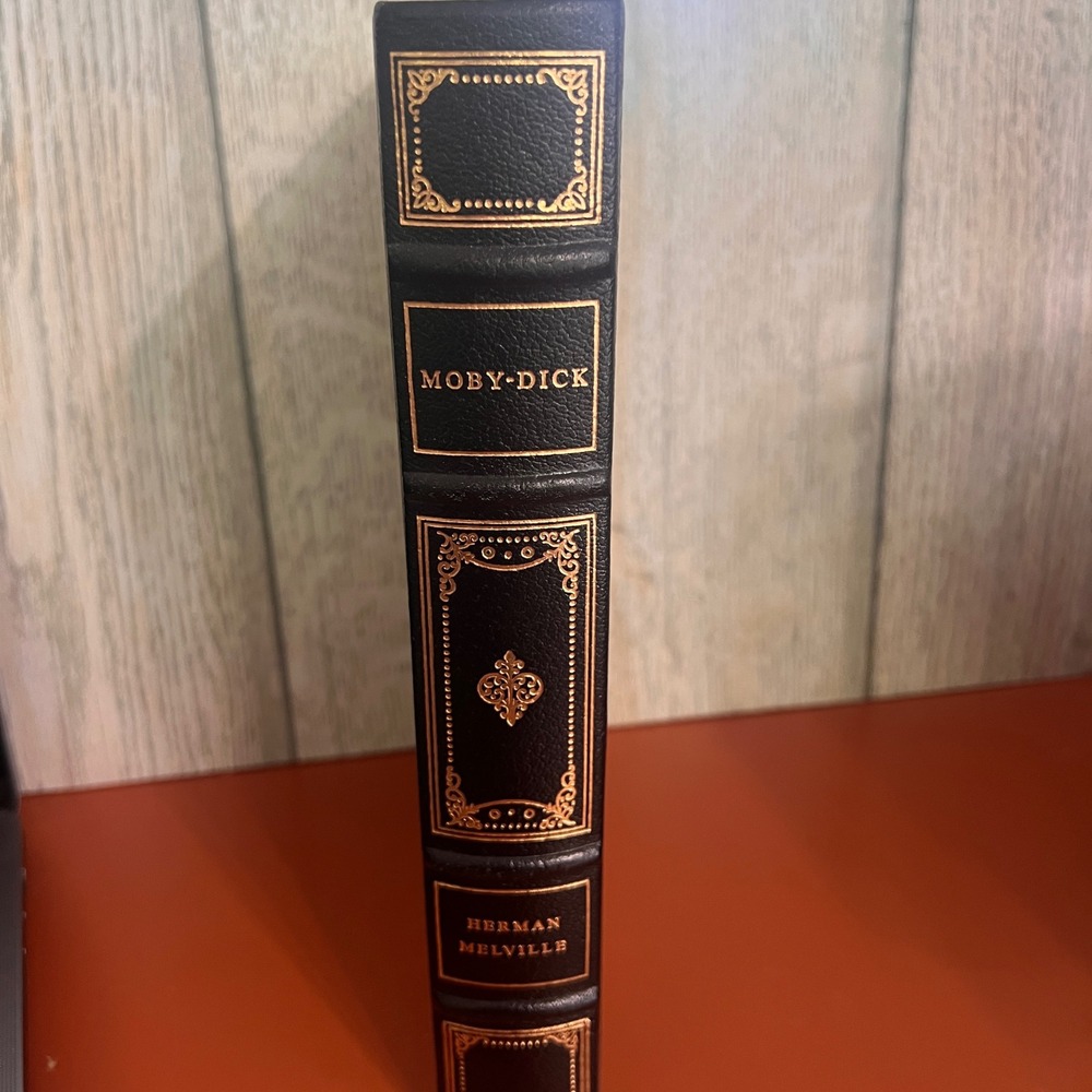 Moby Dick Herman Melville Franklin Library Heirloom 1979 Gold Gilt Leather Book